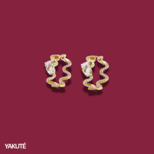 Medusa Mini Hoops in Yellow