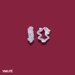 Medusa Mini Hoops in White