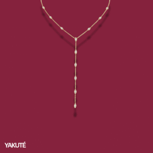 Linea Drop Necklace in Yellow