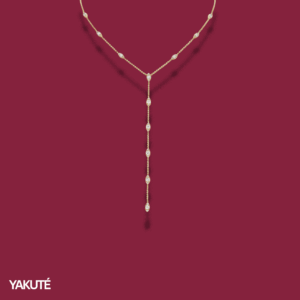 Linea Drop Necklace in Yellow
